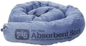 PIG PIG238 Sorbent Sock, 9 gal, 3 in x 48 in, Universal, Blue, 12 PK