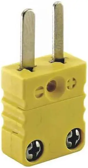 DAYTON 36GK85 Thermocouple Plug,K,Yellow,Miniature