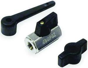 ZORO SELECT 1PZA8 1/4" FNPT Brass Ball Valve Inline