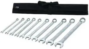 WESTWARD 54DG01 Combination Wrench Set,10 Pieces,12 Pts