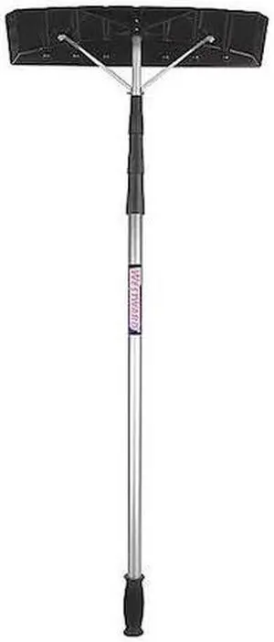 WESTWARD 12U486 Roof Rake with 16 ft.L Aluminum Handle