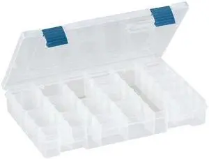 PLANO MOLDING 2-3600-01 6 to 21 Compartment Box, 11"L x 7-1/4"W x 1-3/4"H