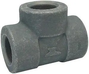 ANVIL 0361225600 Tee Tee, 1-1/2" Pipe, FNPT, Forged Steel, Class 6000