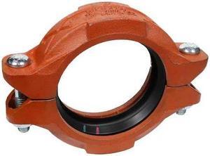 ZORO SELECT 0390013571 Rigidlok(R) Coupling, 8", Iron, 600 psi