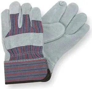 CONDOR 2MDA7 Leather Gloves, Cowhide, Safety Cuff, Wing Thumb, Full Finger,