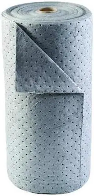 CONDOR 35ZR27 Absorbent Roll, Absorbs 38 gal. Universal, ,Gray