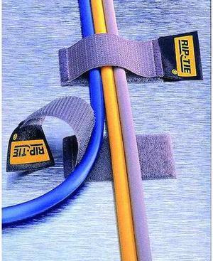 RIP-TIE C-02-005-BK Cable Tie Strap, 2 in L, 1/2 in Max Bundle Dia., Black,