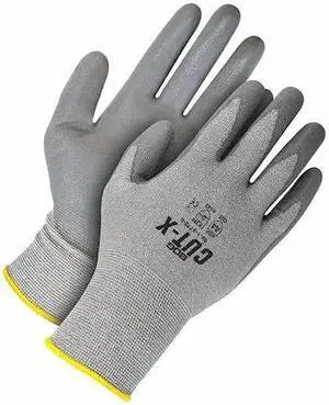 BDG 99-1-9770-11 Grey 18G Cut Resistant Seamless Knit HPPE Grey PU Palm, Size
