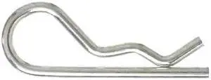 ZORO SELECT 2UJN2 Cotter Pin, Hairpin, 3/32"Dx1-5/8" L, PK25, Finish: zinc