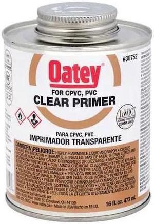 OATEY 30752 PVC Primer,Clear,16 oz.