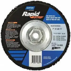 NORTON ABRASIVES 66261009650 Non-Woven Depressed Center Disc, Type 27, 7 in