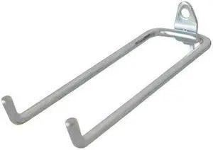 ZORO SELECT 5TPD8 Double Rod Pegboard Hook,8-1/4 In,PK5