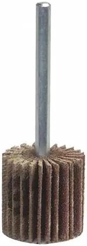 ZORO SELECT 08834137380 Mounted Flap Wheel,Straight,Coated