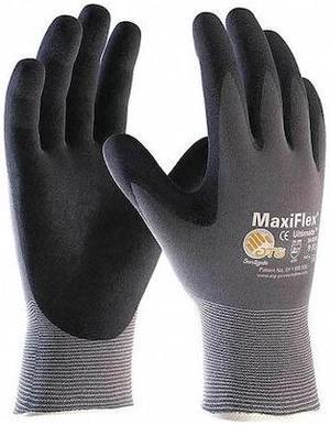 PIP 34-874/XL Foam Nitrile Coated Gloves, Palm Coverage, Black/Gray, XL, PR