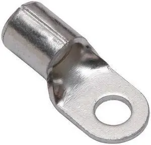 BURNDY YAD6CM5E10 One-Hole Compression Lug, 6 AWG Max, #10 Stud, Long Barrel,