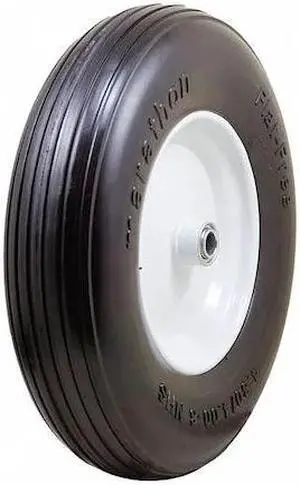MARASTAR 00063 Flat Free Wheel,Polyurethane,500lb,White
