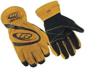 RINGERS GLOVES 630 Firefighters Gloves,Gauntlet Cuff,L,PR