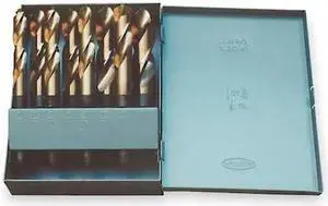 CHICAGO-LATROBE 69868 8pc. Cobalt 118 Deg. Silver Deming Drill Bit Set