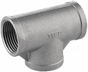 ZORO SELECT 40TE111N212 2-1/2" FNPT 304 SS Tee