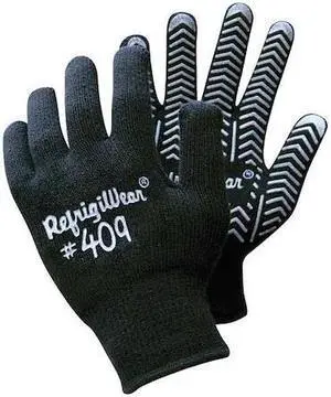 REFRIGIWEAR 0409RBLKMED Cold Protection Gloves, Acrylic Terry Cloth Palm, Terry