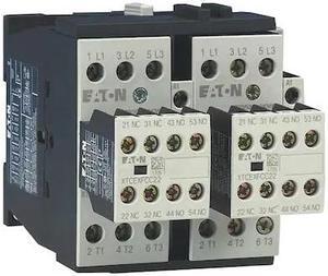 EATON XTCR025C21B IEC Magnetic Contactor, 3 Poles, 240 V AC, 25 A, Reversing:
