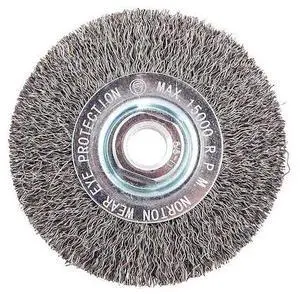 ZORO SELECT 66252839001 Wire Wheel Brush,Arbor Hole Mount