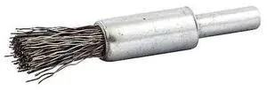 ZORO SELECT 66254443008 End Brush,Shank 1/4",Wire 0.012" dia.