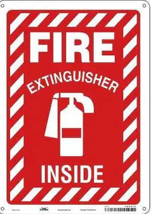 CONDOR 469Z78 Safety Sign,10" W,14" H,0.032" Thickness