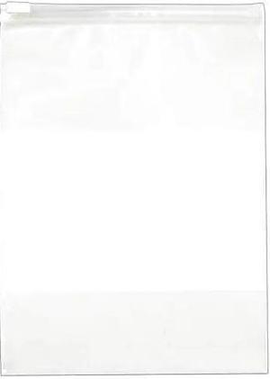 ZORO SELECT 55NK51 Reclosable Poly Bags, 9" x 12", 2.75 mil, Clear, Slide Seal,