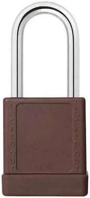 ZORO SELECT 48JT08 Lockout Padlock,KA,Brown,2"H,PK3