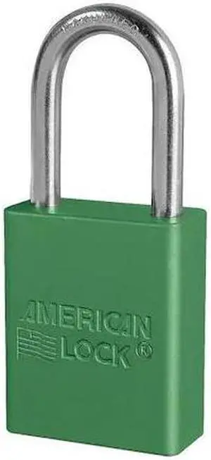 AMERICAN LOCK A1106KAS6GRN Lockout Padlock, KA, Green, 1-7/8"H, PK6, Number of AMERICAN LOCK A1106KAS6GRN Lockout Padlock, KA, Green, 1-7/8"H, PK6, Number of