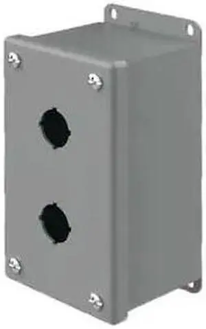 HOFFMAN Pushbutton Enclosure,  12 NEMA Rating,  Number of Columns: 1 E2PBG