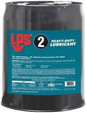 LPS 00205 Multipurpose Lubricant, 5 gal., Pail, Mineral Oil, Brown