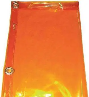 ZORO SELECT 22RN56 Welding Curtain, Transparent PVC, 6 ft. W., 4 ft. H., 13
