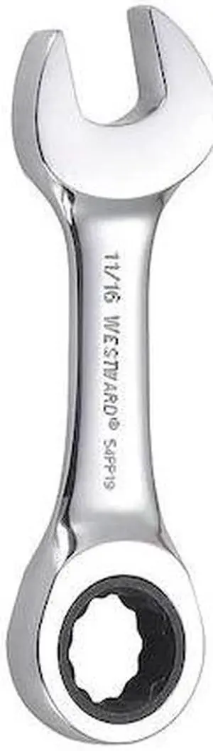 WESTWARD 54PP19 Wrench, Combination/Stubby, SAE, 11/16"