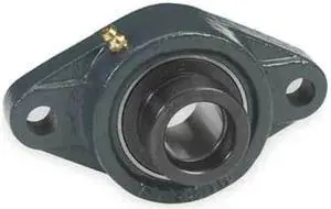 DAYTON 3FCW7 Flange Bearing, 2-Bolt, Ball, 1-1/4" Bore