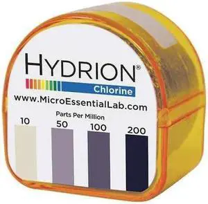 MICRO ESSENTIAL CMR-245 Test Paper Refill,CL2,10-200 ppm,PK10