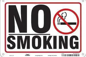 CONDOR 474D23 Safety Sign, 7" H, 10" W,  Vertical Rectangle, English, 474D23