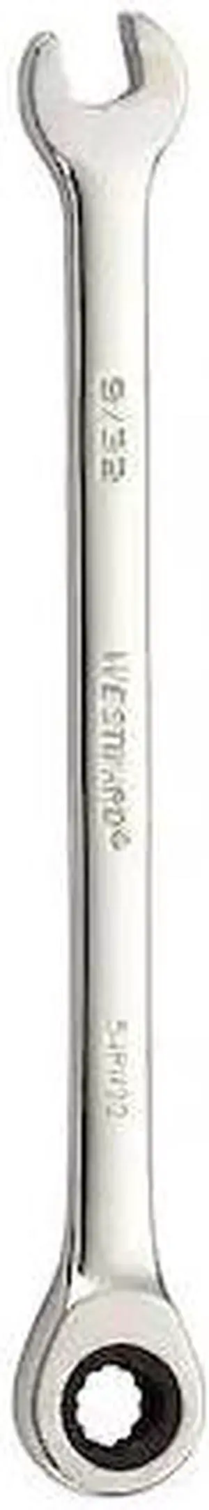WESTWARD 54PN22 Ratcheting Wrench, Combination, SAE, 9/32"