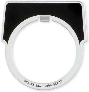 SCHNEIDER ELECTRIC 9001KN300 Blank Legend Plate,Half Round,Black