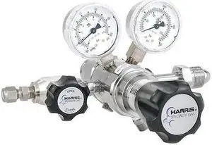 HARRIS KH1098 High Purity Gas Regulator, Argon, Helium, Nitrogen, Two Stage,