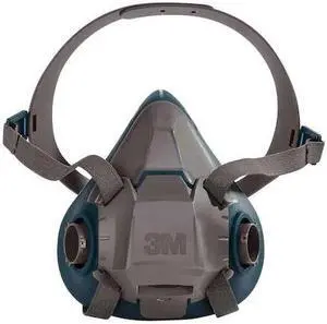 3M 6503 Half Mask Respirator, Rugged Comfort 6500, Not Rated, Bayonet, Size L 0