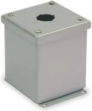 WIEGMANN PBXD1 Pushbutton Enclosure,30mm,1 Hole,Steel