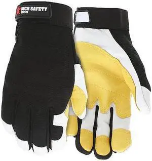 Mcr Safety Fasguard White Grain Goatskin Yellow P, M M   906M