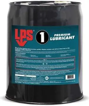 LPS 00105 Dry Film Lubricant, 5 gal., Pail, Mineral Oil, Amber