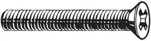 ZORO SELECT M51300.060.0016 M6-1.00 x 16 mm Phillips Flat Machine Screw, Plain