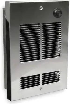 DAYTON 5ZK66 Recessed Electric Wall-Mount Heater, Shallow Recessed or Surface,