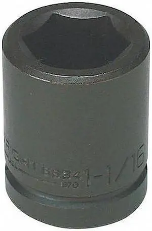 WRIGHT TOOL 6842 3/4 in Drive Impact Socket Standard Socket, black oxide,