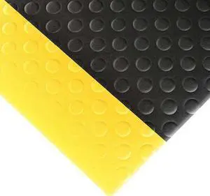 NOTRAX 417S0035BY Antifatigue Mat, 5 ft. L x 3 ft. W, 1/2" Thickness, Closed