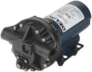 DELAVAN FLUID POWER 5850-114E-SB Diaphragm Pump, Polypropylene, Santoprene,